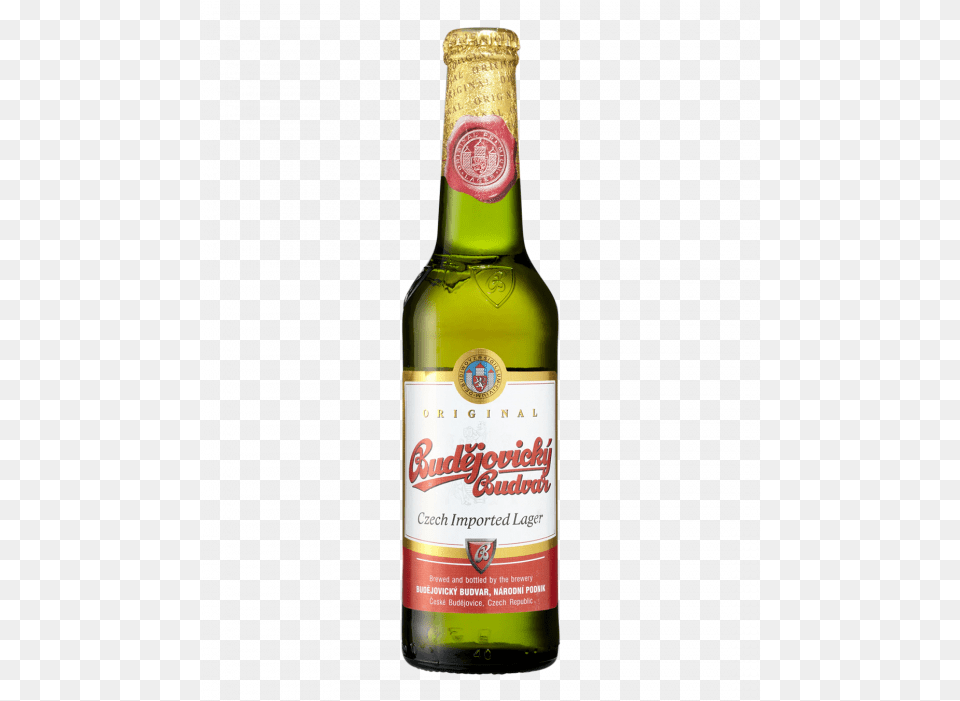 Czech Imported Lager Budvar, Alcohol, Beer, Beer Bottle, Beverage Free Transparent Png