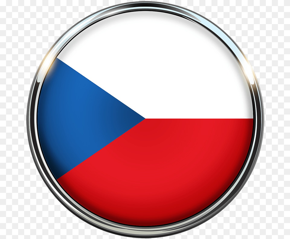 Czech Republic Flag Circle Free Picture Bandeira Republica Checa Png