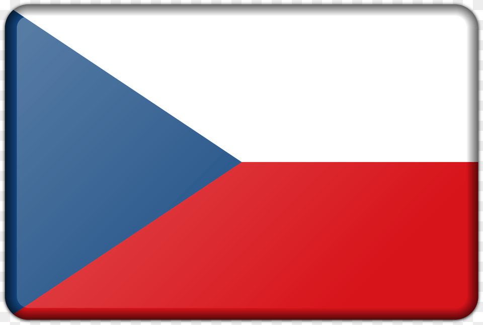 Czech Republic Flag Clip Arts Republica Tcheca, Triangle, Czech Republic Flag, White Board Free Transparent Png