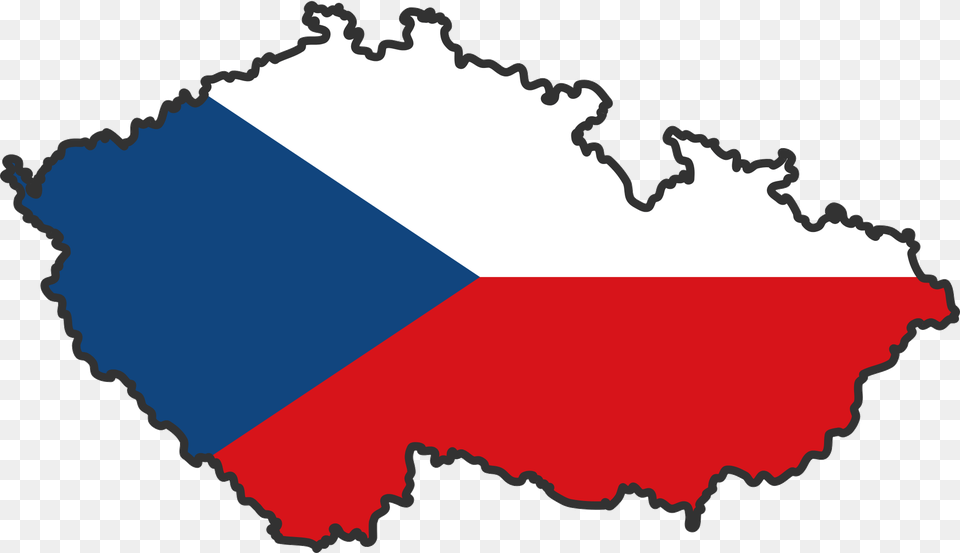 Czech Republic Flag Map Large Map Czech Republic Flag Country, Dynamite, Weapon, Czech Republic Flag Free Png Download