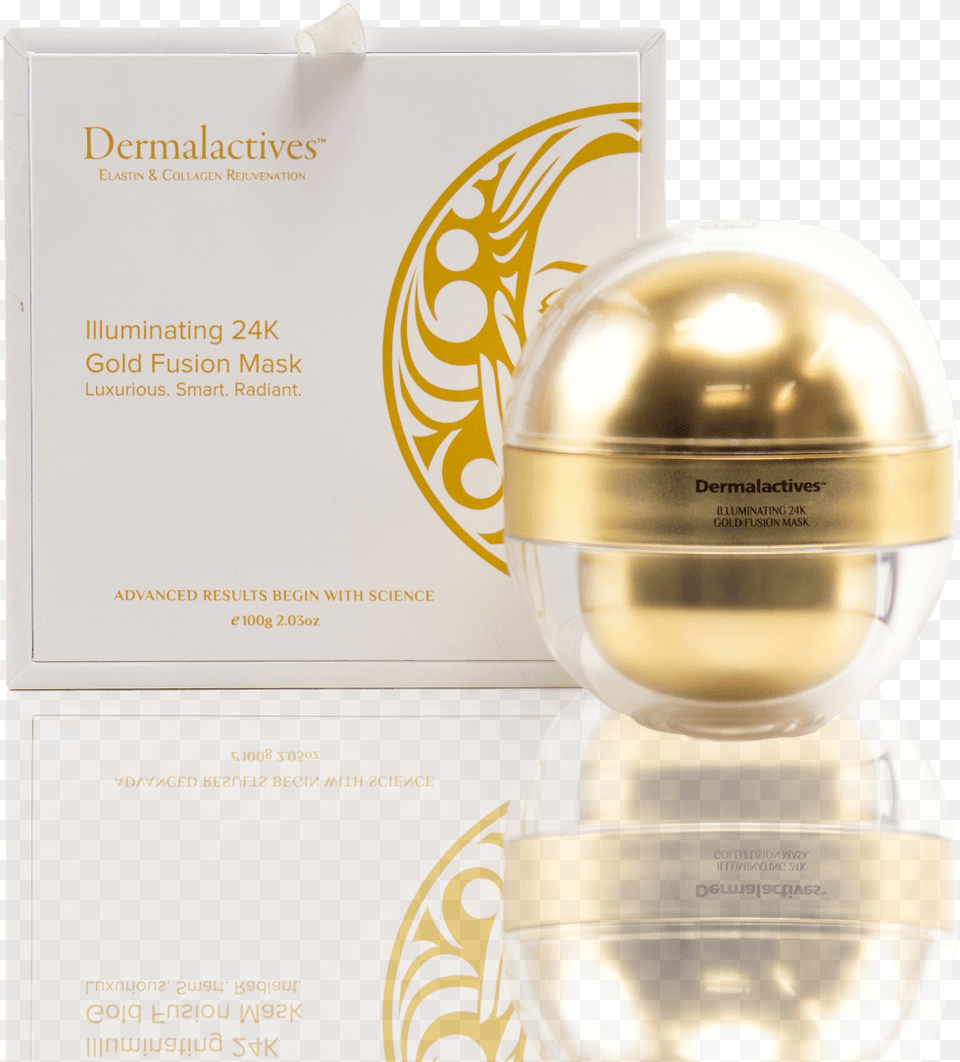 D 24 Illuminating Gold Fusion Mask Perfume, Bottle, Shaker, Cosmetics Free Png Download