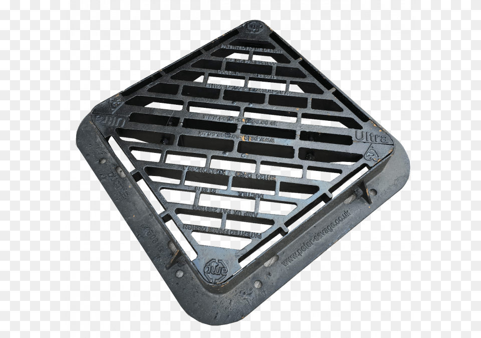 D 400 Ductile Iron Gully Gratings 600 X 600mm Over Triangle, Drain, Hole, Manhole, Sewer Free Transparent Png