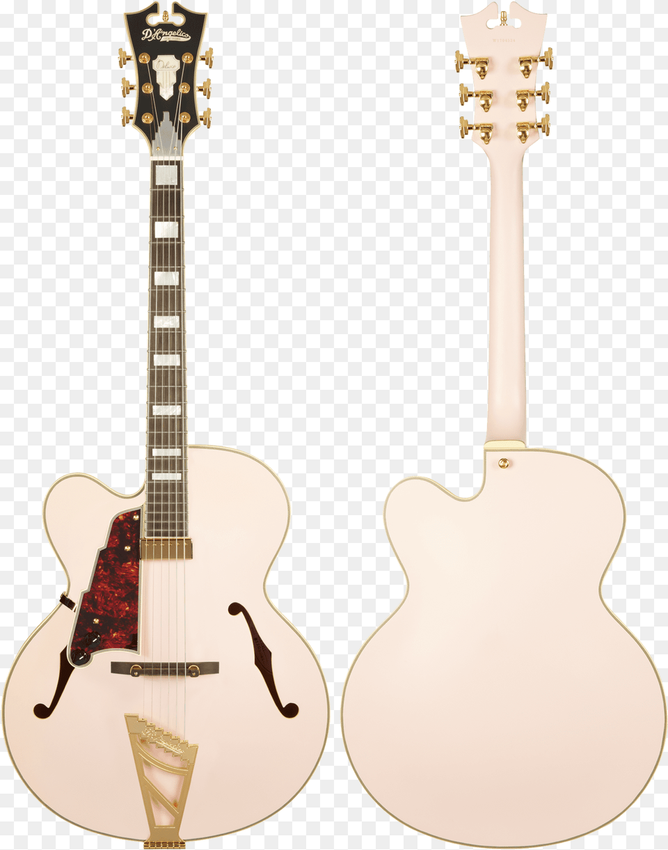 D Angelico Deluxe Dc Rose Pink, Guitar, Musical Instrument, Electric Guitar, Bass Guitar Png Image