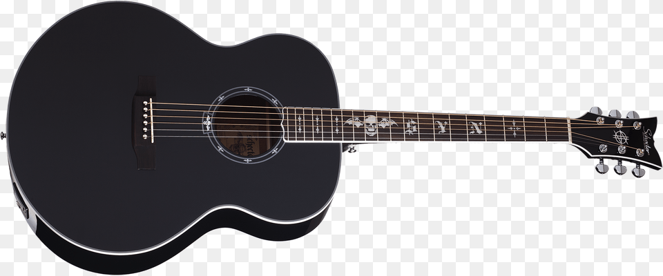 D Angelico Exl 1 Black, Guitar, Musical Instrument, Bass Guitar Free Png