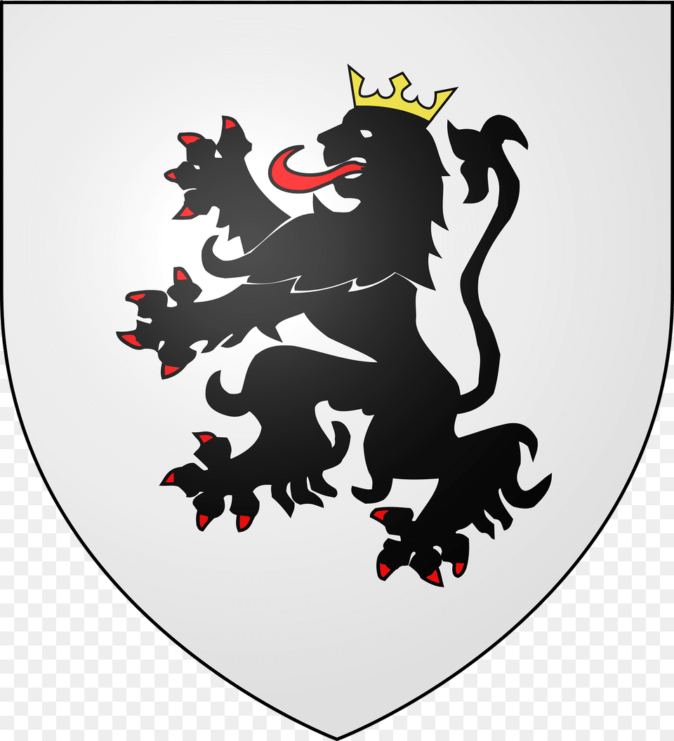 D Argent Au Lion De Sable Arm Et Lampass De Gueules Et Couronn D Or Clipart, Armor, Animal, Bird Free Transparent Png