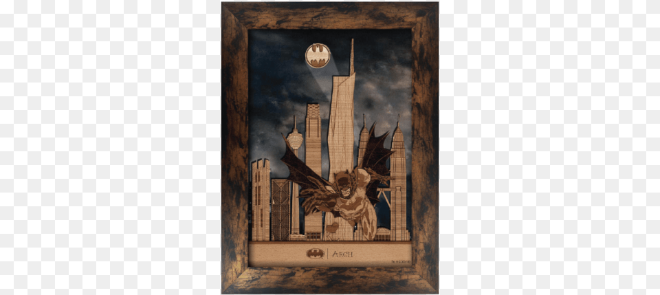 D Art Pieces The Dark Knight Trilogy, Wood, Blackboard, Painting Free Png Download