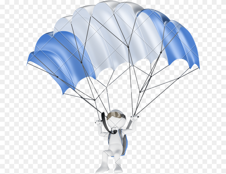 D Businessman With A Photos By 3d Man Parachute, Baby, Person Png Image