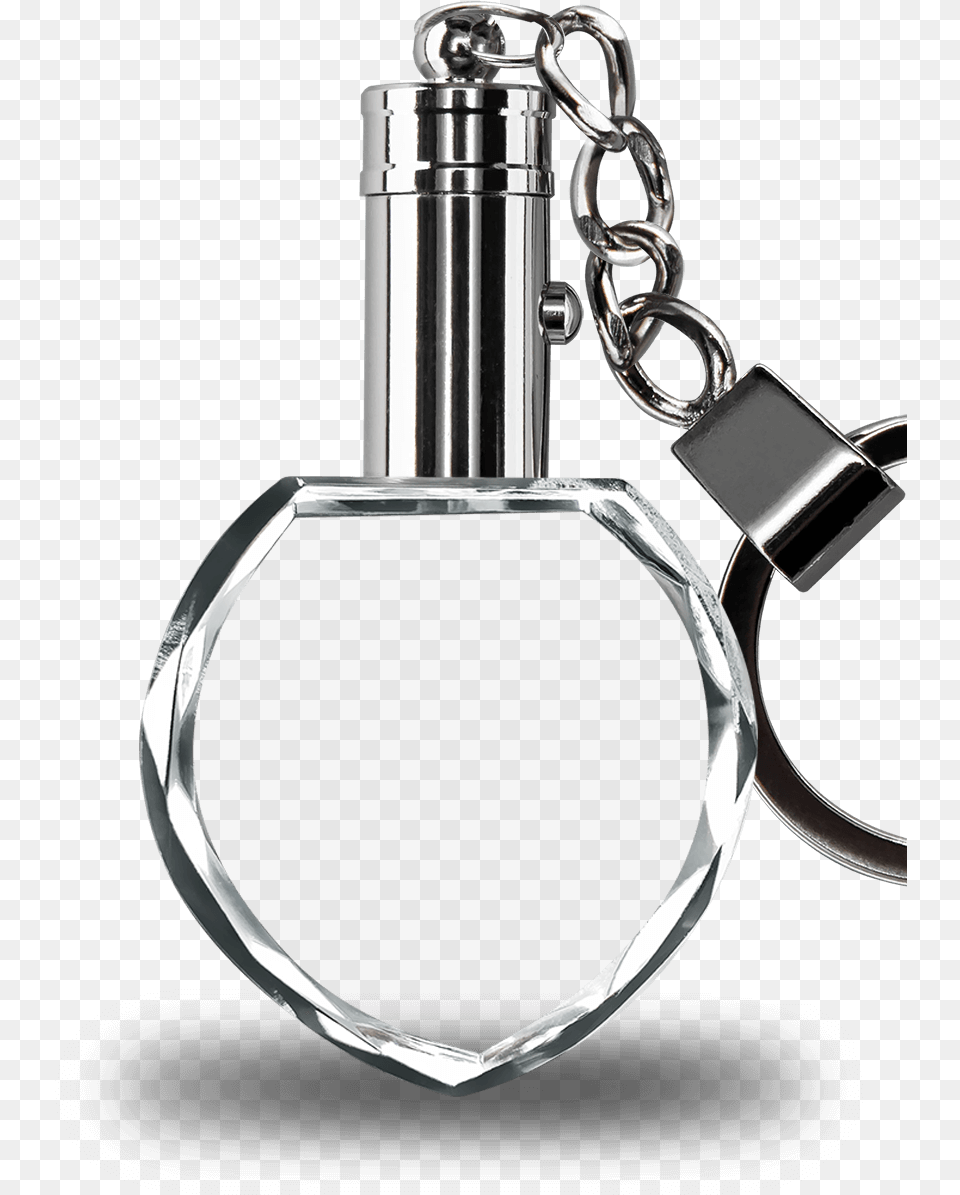 D Crystal Keychain Heart, Bottle, Cosmetics Free Png
