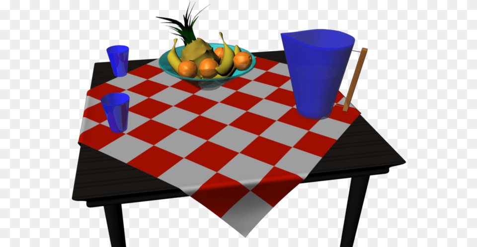 D Fruit Bowl And By Tindreia Chess Boards, Tablecloth, Table, Game, Furniture Free Png