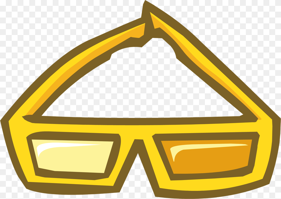 D Glasses Club Penguin 3d Glasses Club Penguin Transparent, Accessories, Goggles, Triangle, Bulldozer Free Png