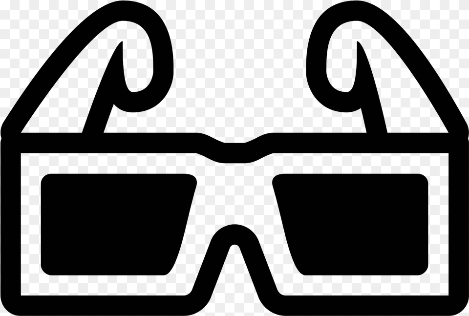 D Glasses Filled Icon Download 3d Glasses Icon, Gray Png Image