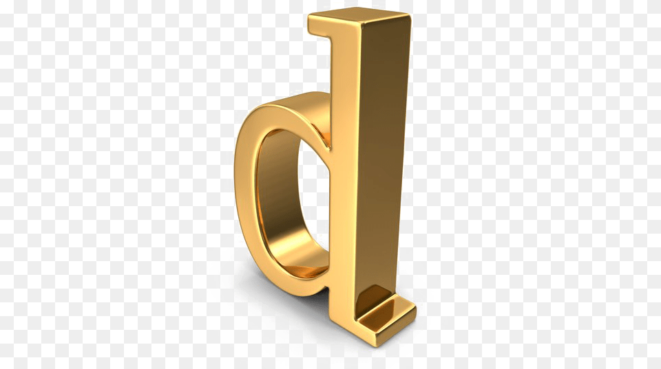 D Letter Hd Image Gold Small Letter D, Text, Number, Symbol Png
