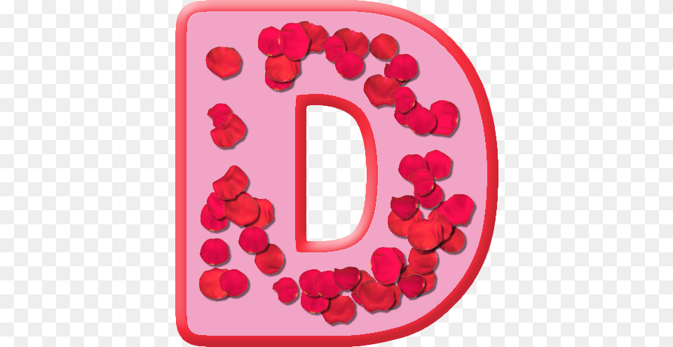 D Letter In Rose, Birthday Cake, Plant, Petal, Food Png