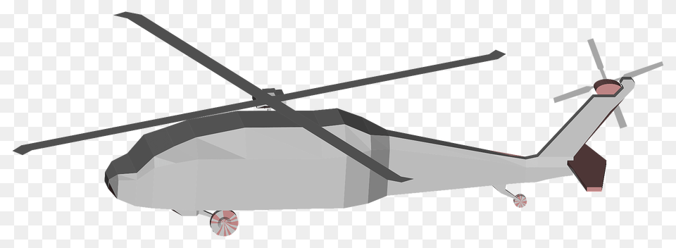 D Low Poly Blackhawk Helicopter Clipart, Aircraft, Transportation, Vehicle, Appliance Free Png Download