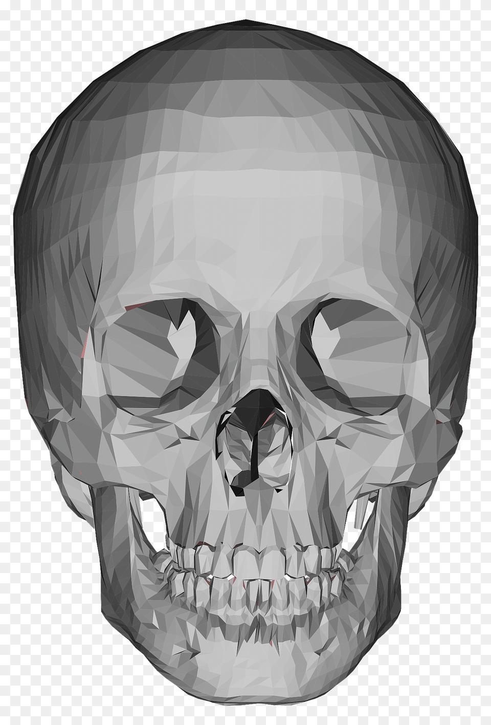 D Low Poly Skull Clipart, Art, Head, Person, Drawing Free Transparent Png