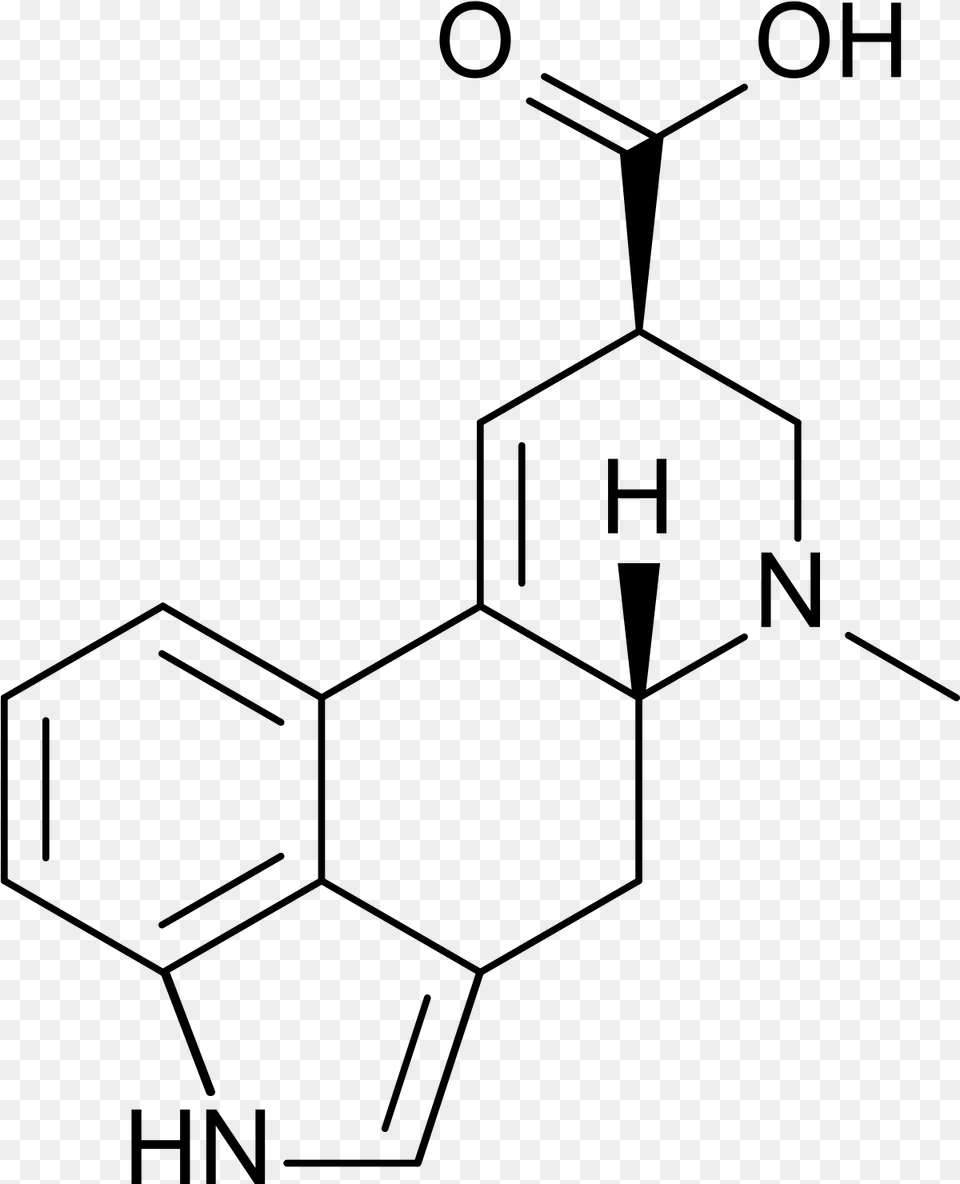 D Lysergic Acid Structure, Gray Free Transparent Png