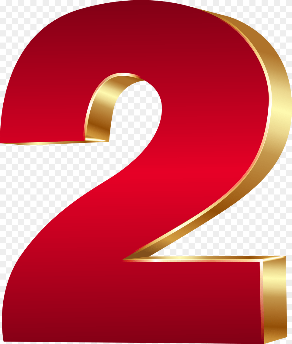 D Number Two, Symbol, Text Free Png