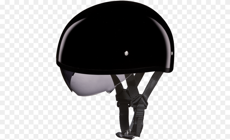 D O T Daytona Skull Cap Hi Gloss Black Smoke, Clothing, Crash Helmet, Hardhat, Helmet Png