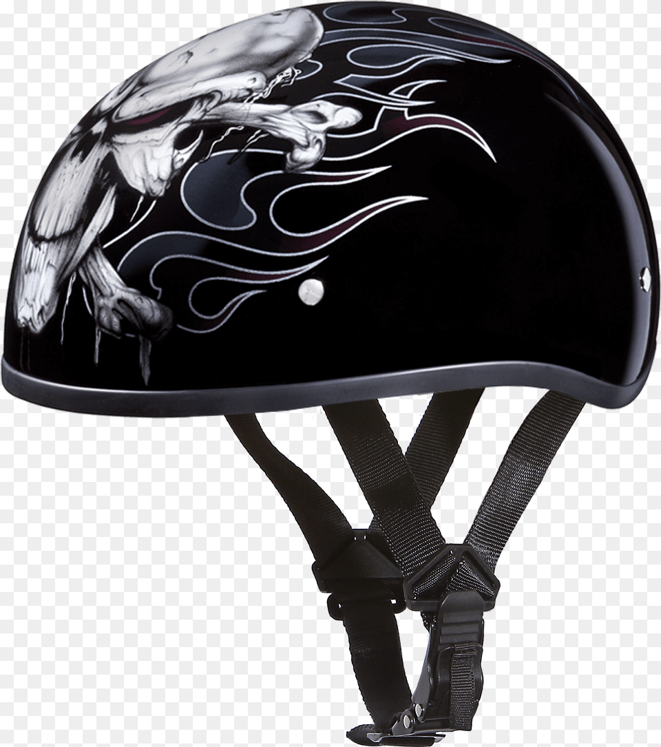 D O T Daytona Skull Cap W Cross Bones Daytona Daytona Motorcycle Helmet, Clothing, Crash Helmet, Hardhat Free Png Download