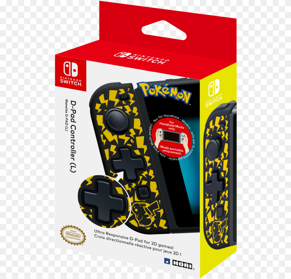D Pad Controller Hori Nintendo Switch D Pad Controller L Pikachu, Electronics Free Png Download