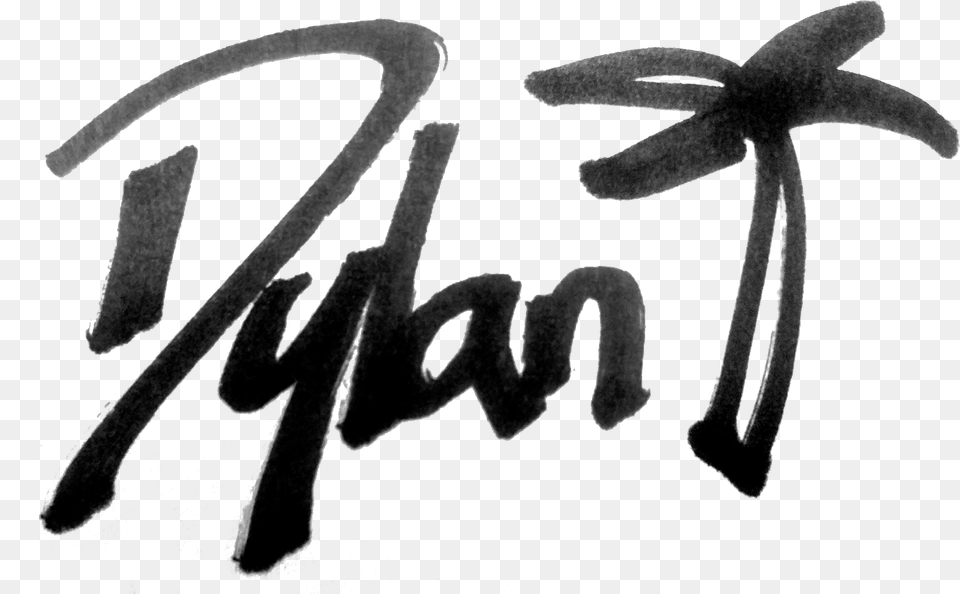 D Palm Logo Calligraphy, Handwriting, Text Png