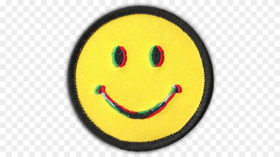 D Smiley Patch The Parlour Collective Smiley Face 3d, Pattern, Badge, Logo, Symbol Free Transparent Png