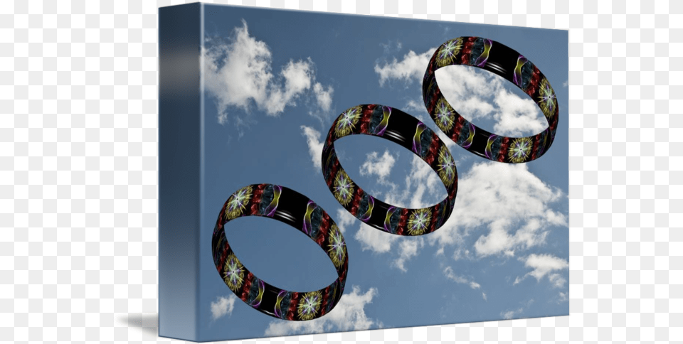 D Smoke Rings In The Sky By Steve Purnell Bangle, Accessories, Tape, Jewelry, Ornament Png