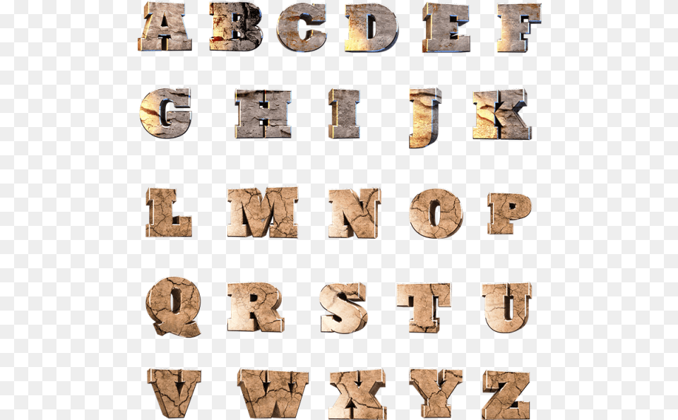 D Stone Alphabet Letras De Piedra, Art, Collage, Wood, Text Png Image