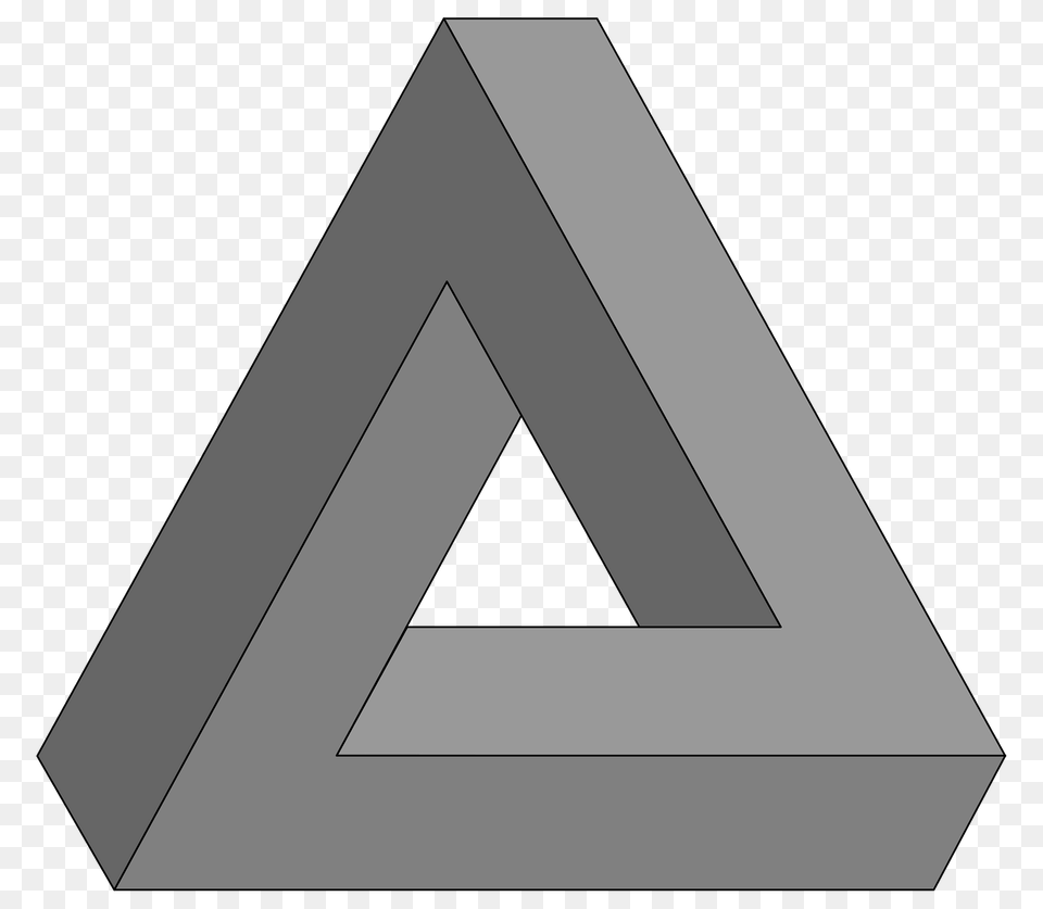 D Triangle Illusion Clipart Free Png