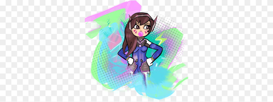 D Va Cartoon, Art, Publication, Graphics, Comics Free Transparent Png