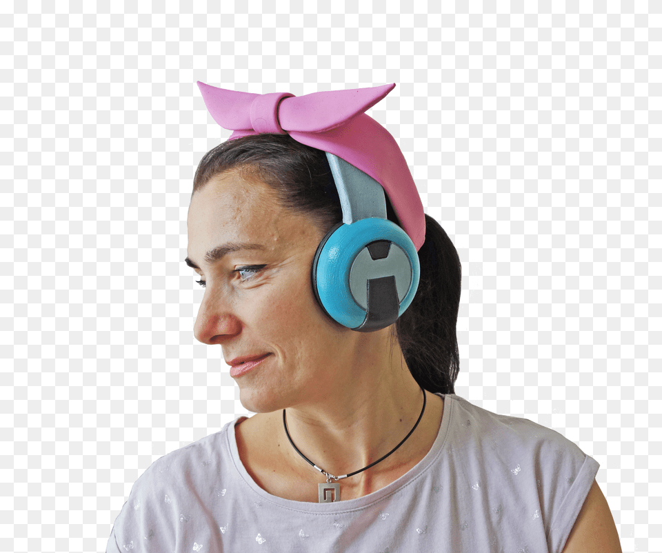 D Va Cruiser Skin Headphones, Woman, Adult, Electronics, Person Png Image