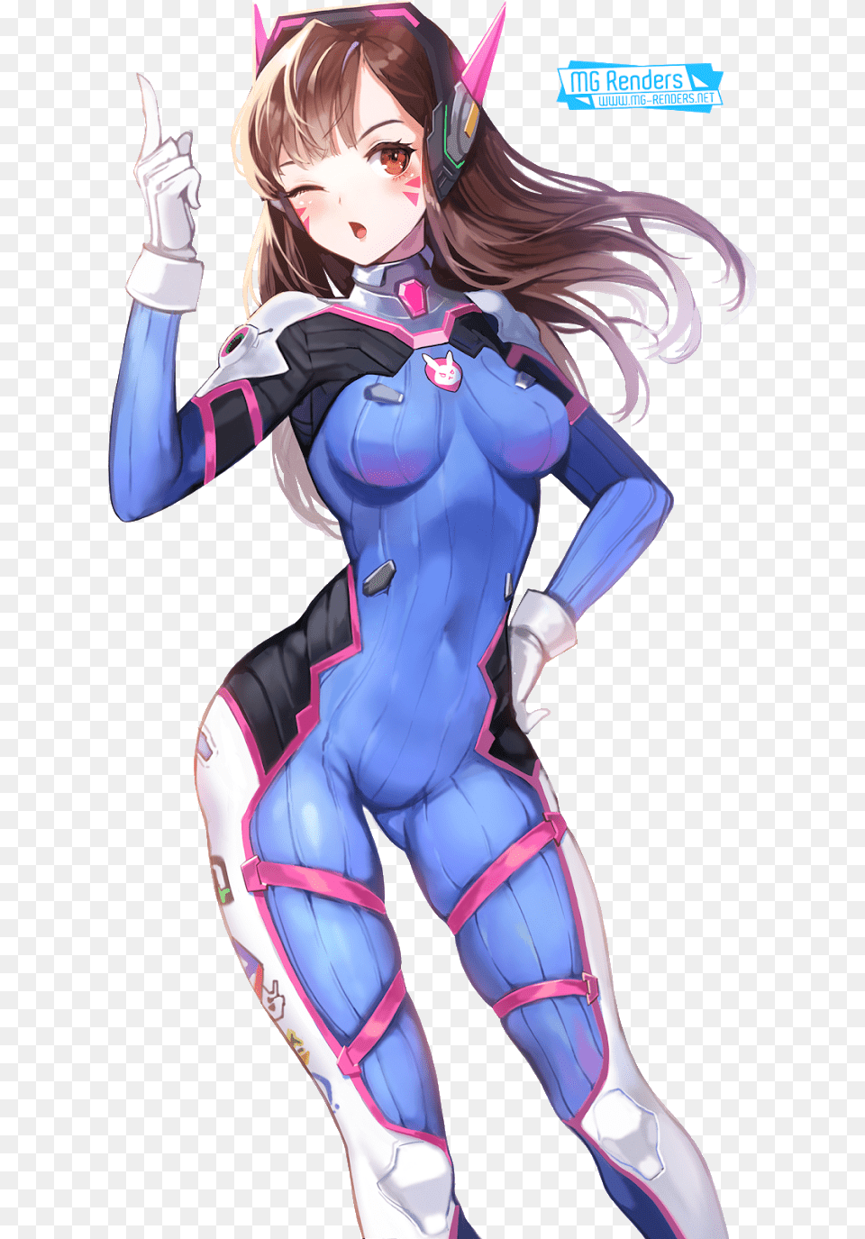 D Va In Overwatch Anime, Book, Comics, Publication, Person Free Png