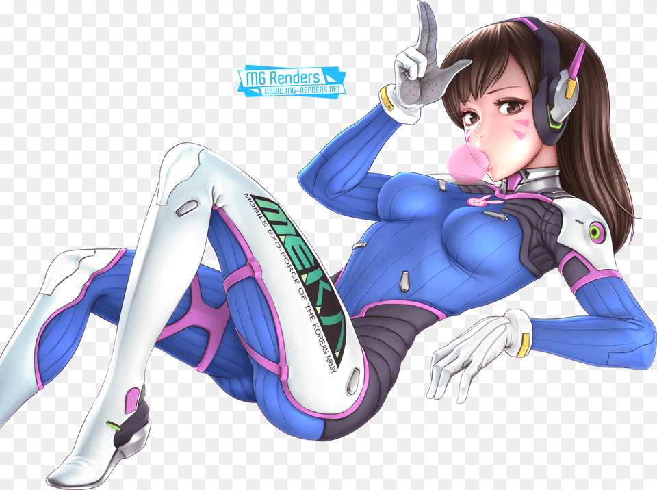 D Va Render, Book, Comics, Publication, Adult Free Png Download