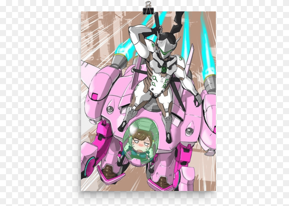 D Va X Genji, Book, Comics, Publication, Person Free Png