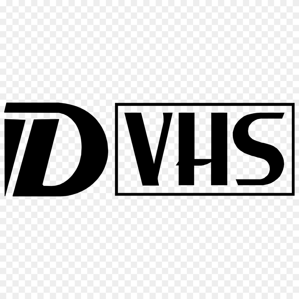 D Vhs Logo Transparent Vector, Gray Free Png Download