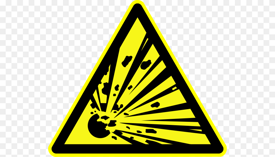 D W002 Warnung Vor Explosionsgefaehrlichen Stoffen Materiay Wybuchowe Znak, Triangle, Sign, Symbol Png Image