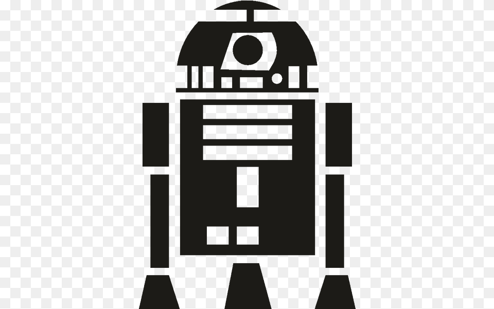 D2 C 3po Star Wars Silhouette Stencil Star Wars Droid Silhouette, Robot Free Transparent Png