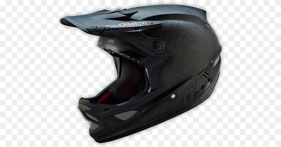 D3 Midnight Blk01 Troy Lee Designs D3 Helmet, Crash Helmet, Clothing, Hardhat Free Transparent Png