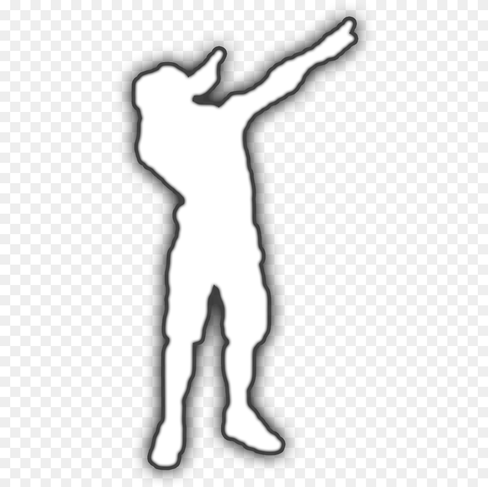 Dab, Silhouette, Person, Stencil Png