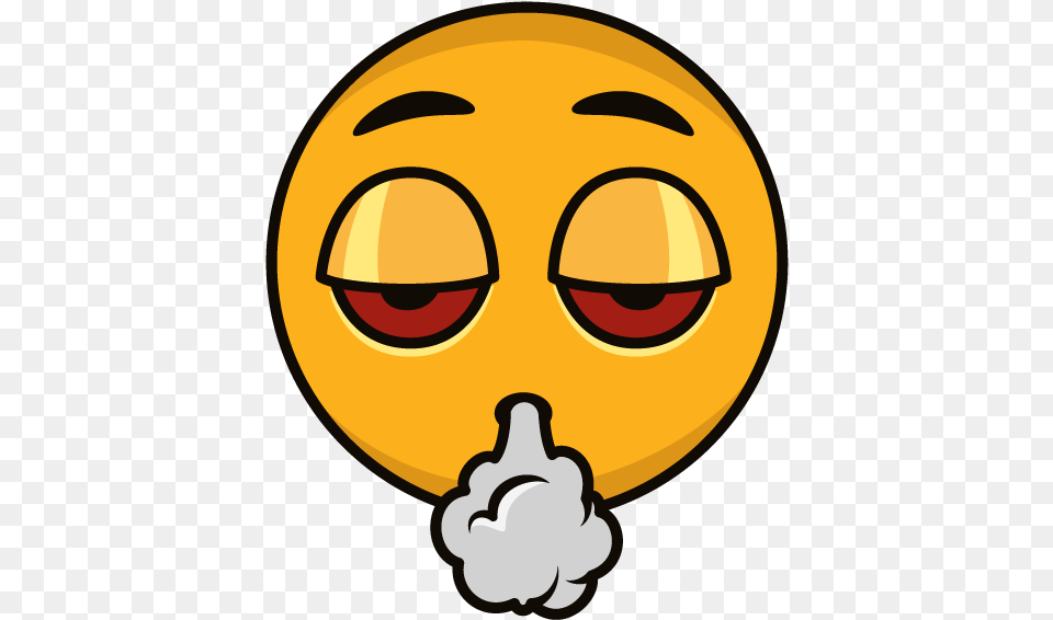 Dab Emoji Transparent Smoke Weed Emoji, Face, Head, Person, Astronomy Png Image