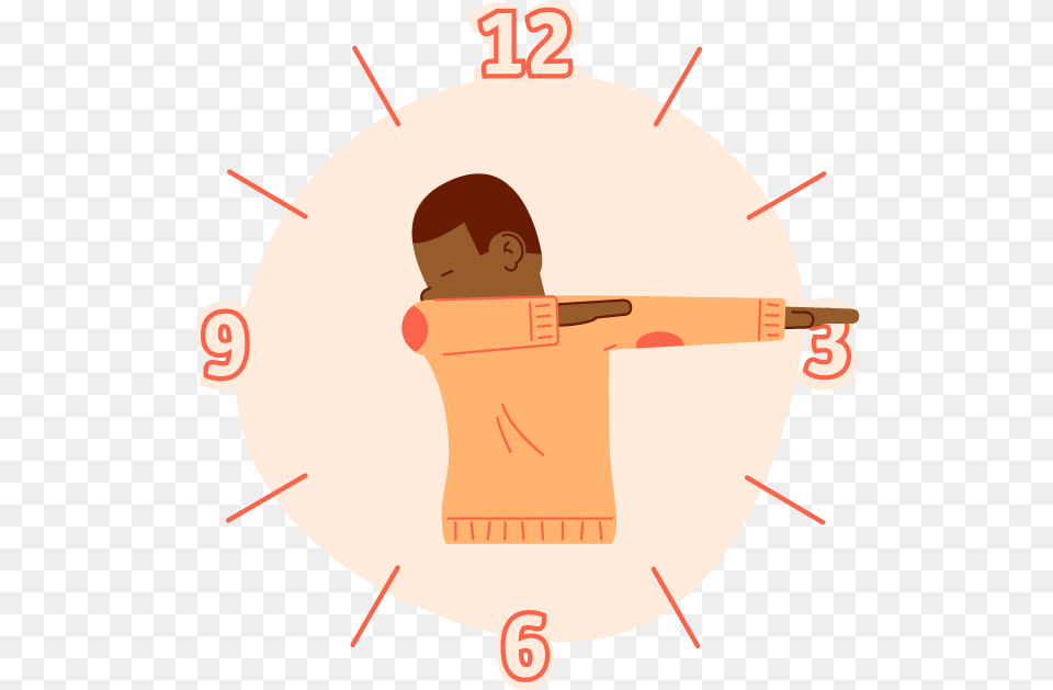 Dab O Clock Messages Sticker, Baby, Person, Weapon, Head Png