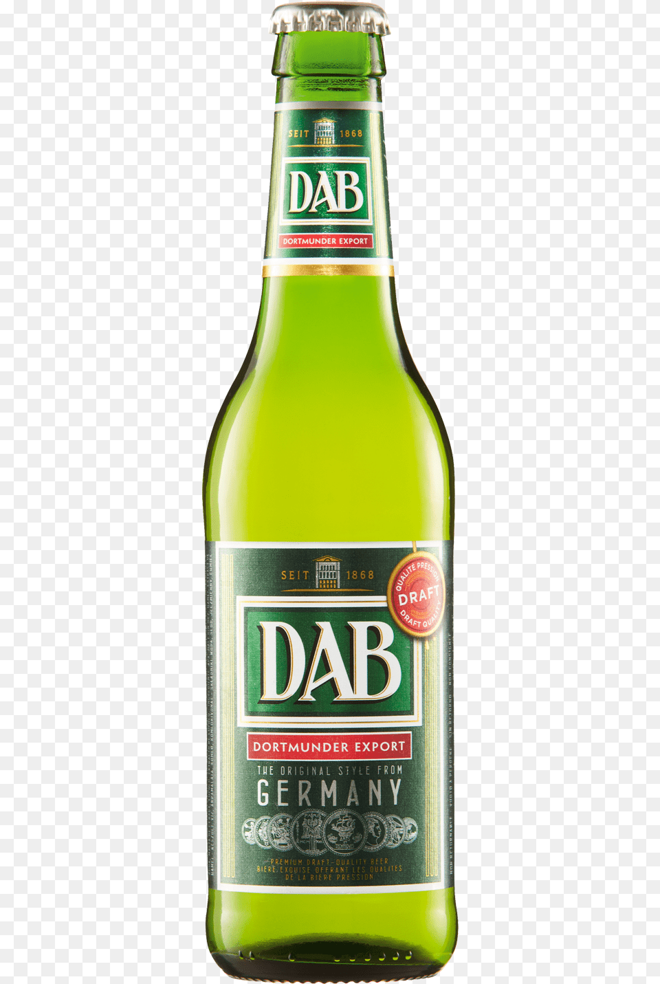 Dab Original German Beer 330ml Red Spots, Alcohol, Beer Bottle, Beverage, Bottle Free Png Download