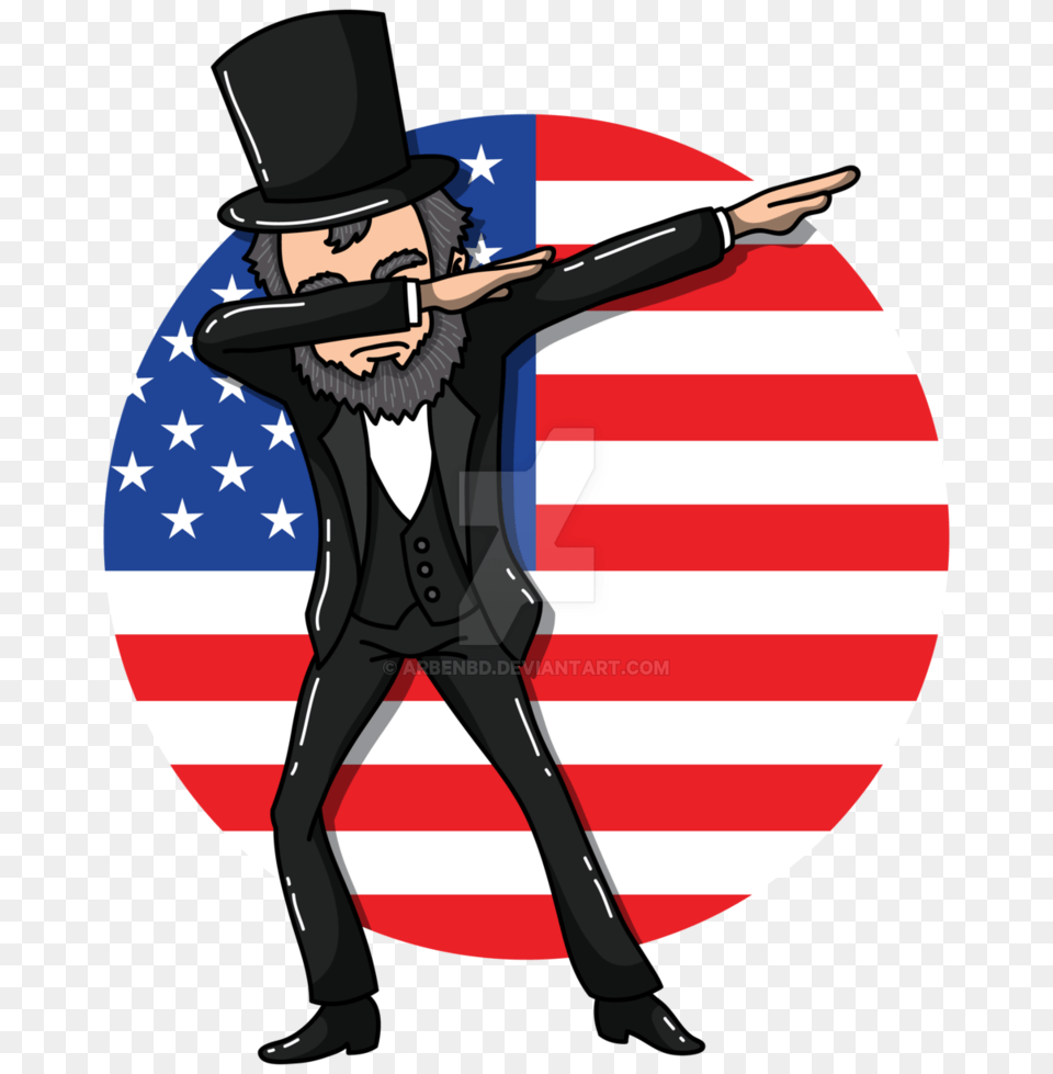 Dabbing Abraham Lincoln, Adult, Person, Woman, Female Png