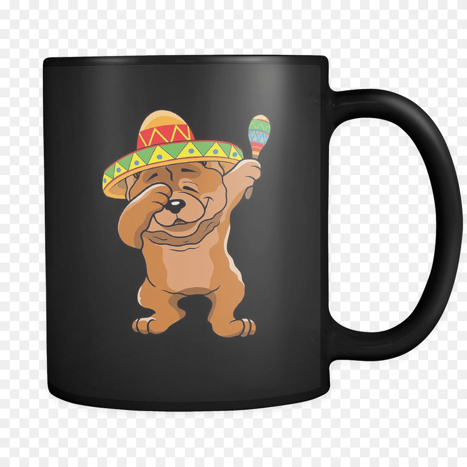 Dabbing Chow Chow Dog In Sombrero Run On Coffee And Sarcasm, Cup, Coffee Cup, Beverage, Baby Free Png