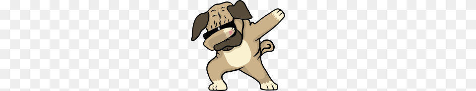 Dabbing Dog Dab Dabbender Dog Pug Pug, Person, Body Part, Hand Free Transparent Png