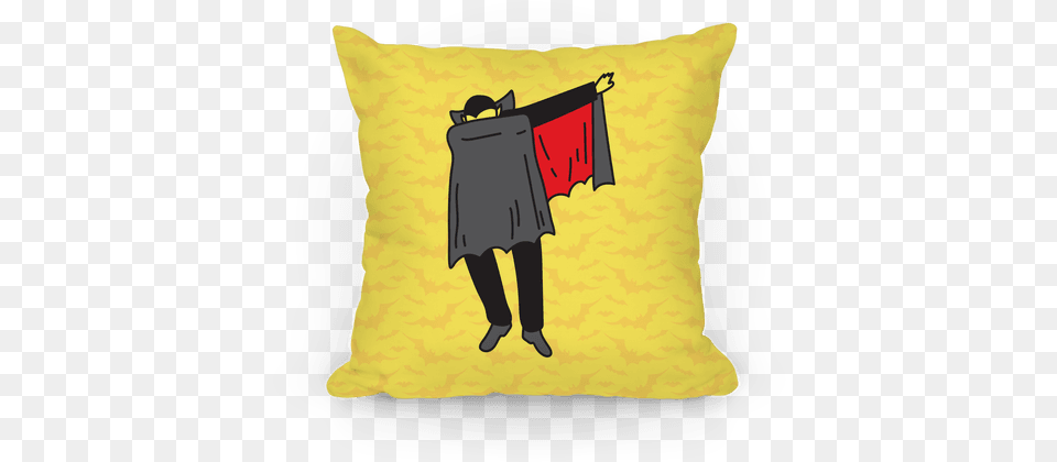 Dabbing Dracula Pillows Lookhuman Cushion, Home Decor, Pillow, Person, Bag Free Png