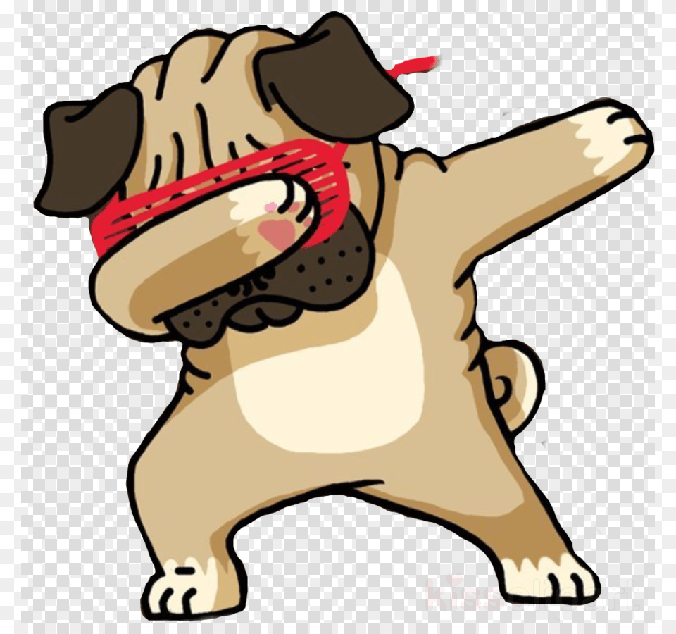 Dabbing Pug Funny Clipart Pug T Shirt Puppy Pug Doing A Dab, Baby, Person, Animal, Canine Free Png Download