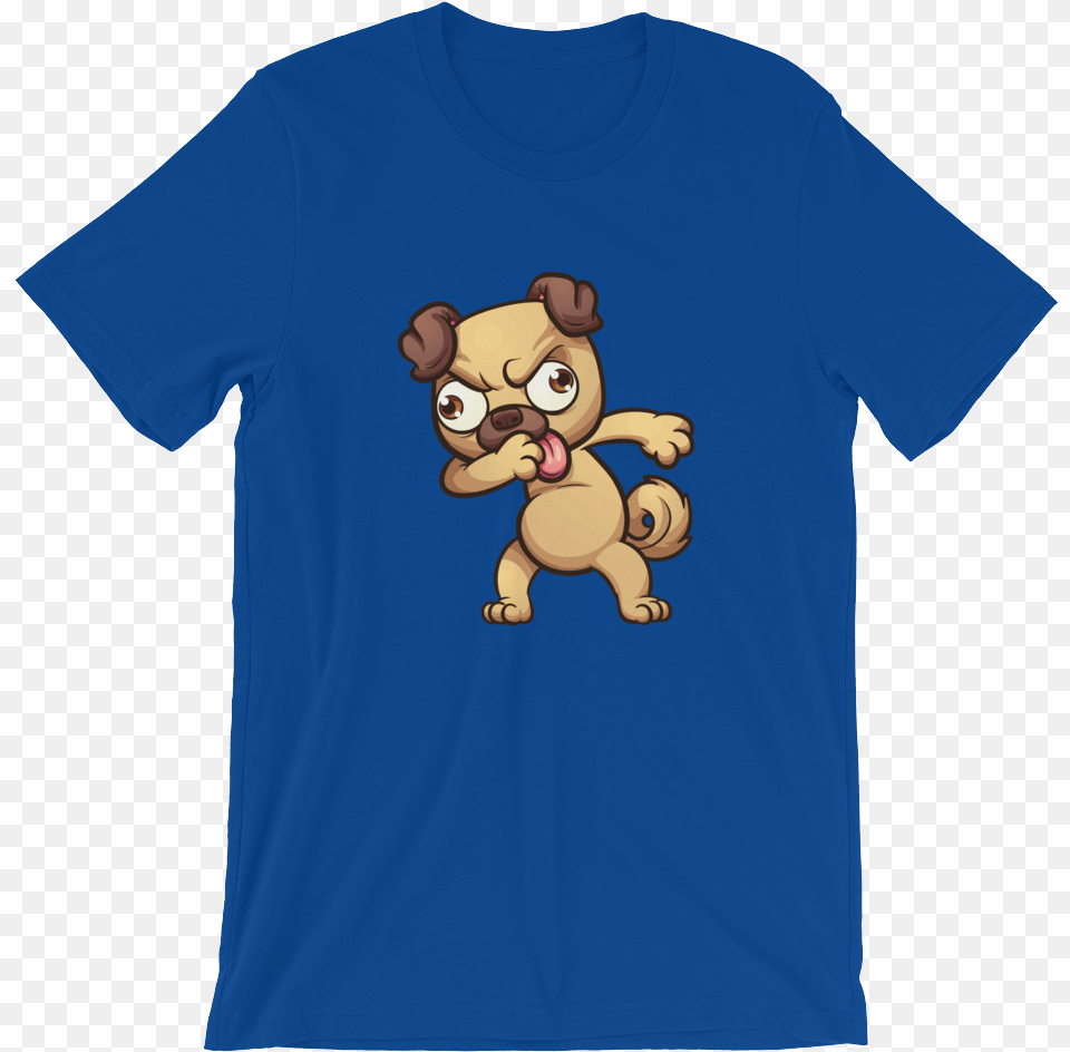 Dabbing Pug Unisex T Shirt T Shirt Zazuze T Shirt, Clothing, T-shirt Png Image