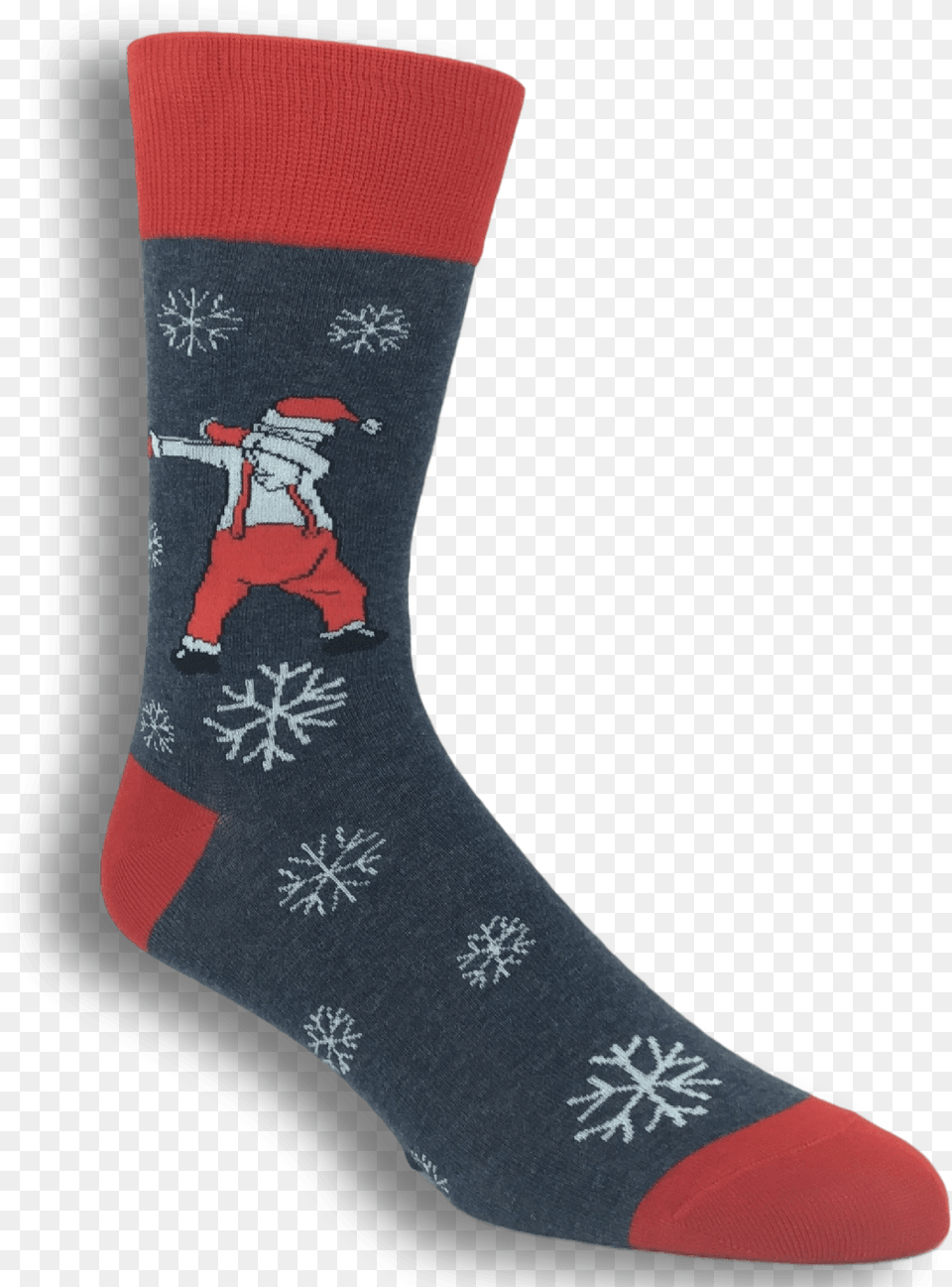 Dabbing Santa And Rudolph Christmas Sock, Clothing, Hosiery, Baby, Person Free Transparent Png