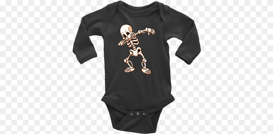 Dabbing Skeleton Baby Shortlong Bodysuit Allthisgraceboutique Hello Fall Hello Fall Shirt, Clothing, T-shirt, Long Sleeve, Sleeve Png